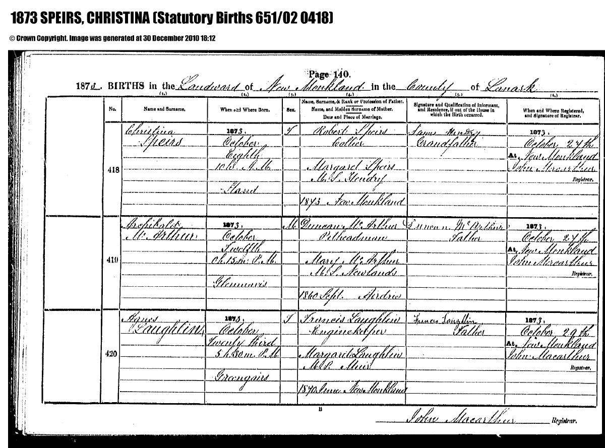 Birth โ Christina Speirs Birth Cert.pdf