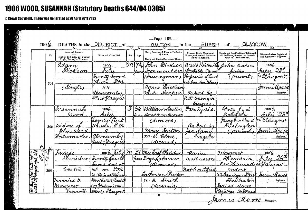Death โ Susanah Wood Nee Seaton Death Entry.pdf