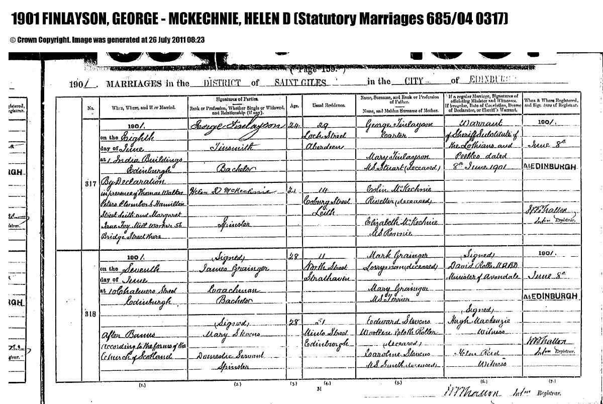 Marriage, 1901 โ George Finlayson 1901 Marriage.pdf