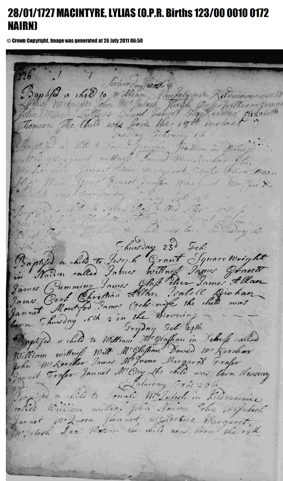 Birth, 1727 β Lylias McIntyre 1727 Birth.pdf