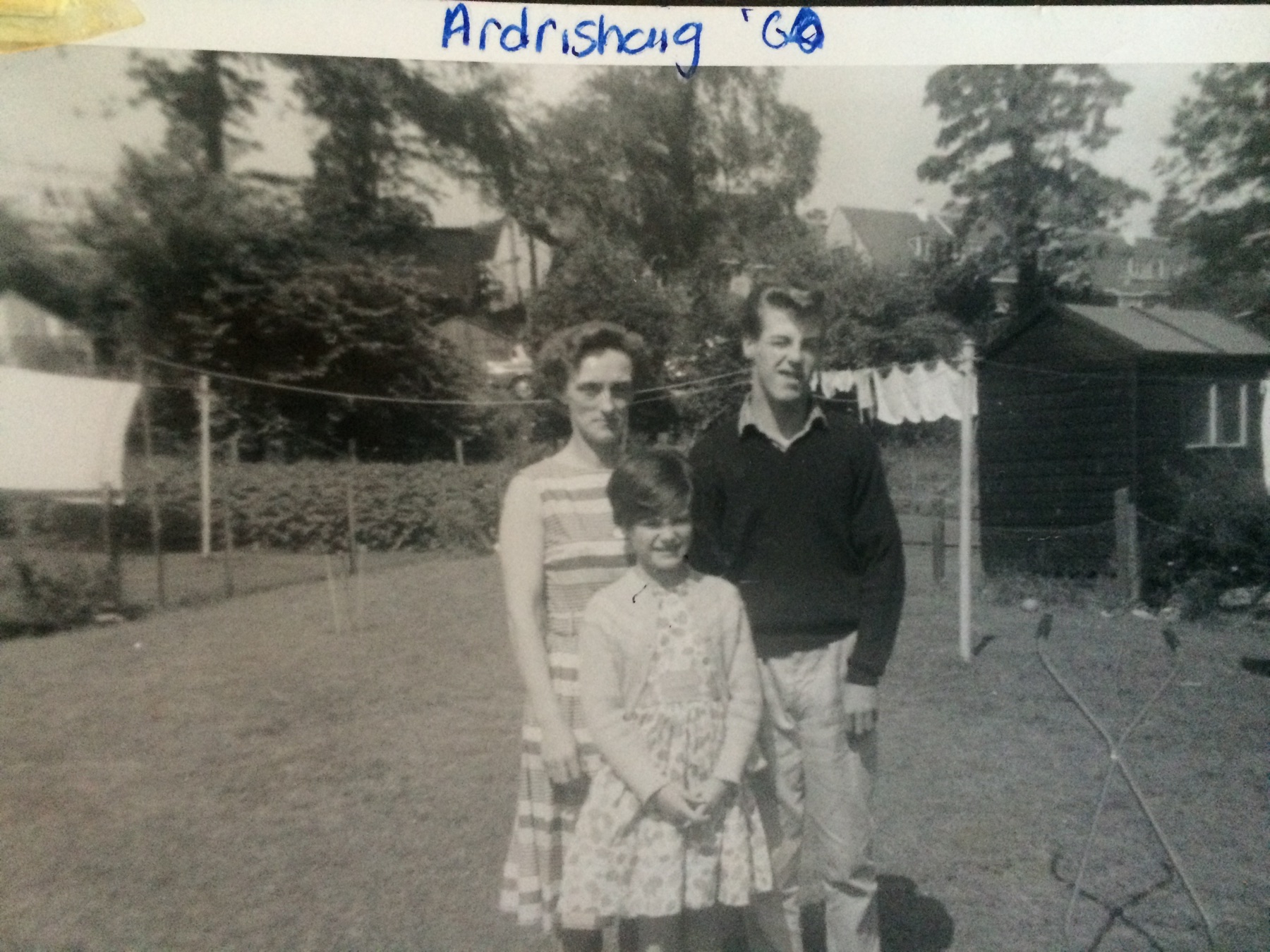 Agnes, Helen and Bill McClure at Ardrishaig