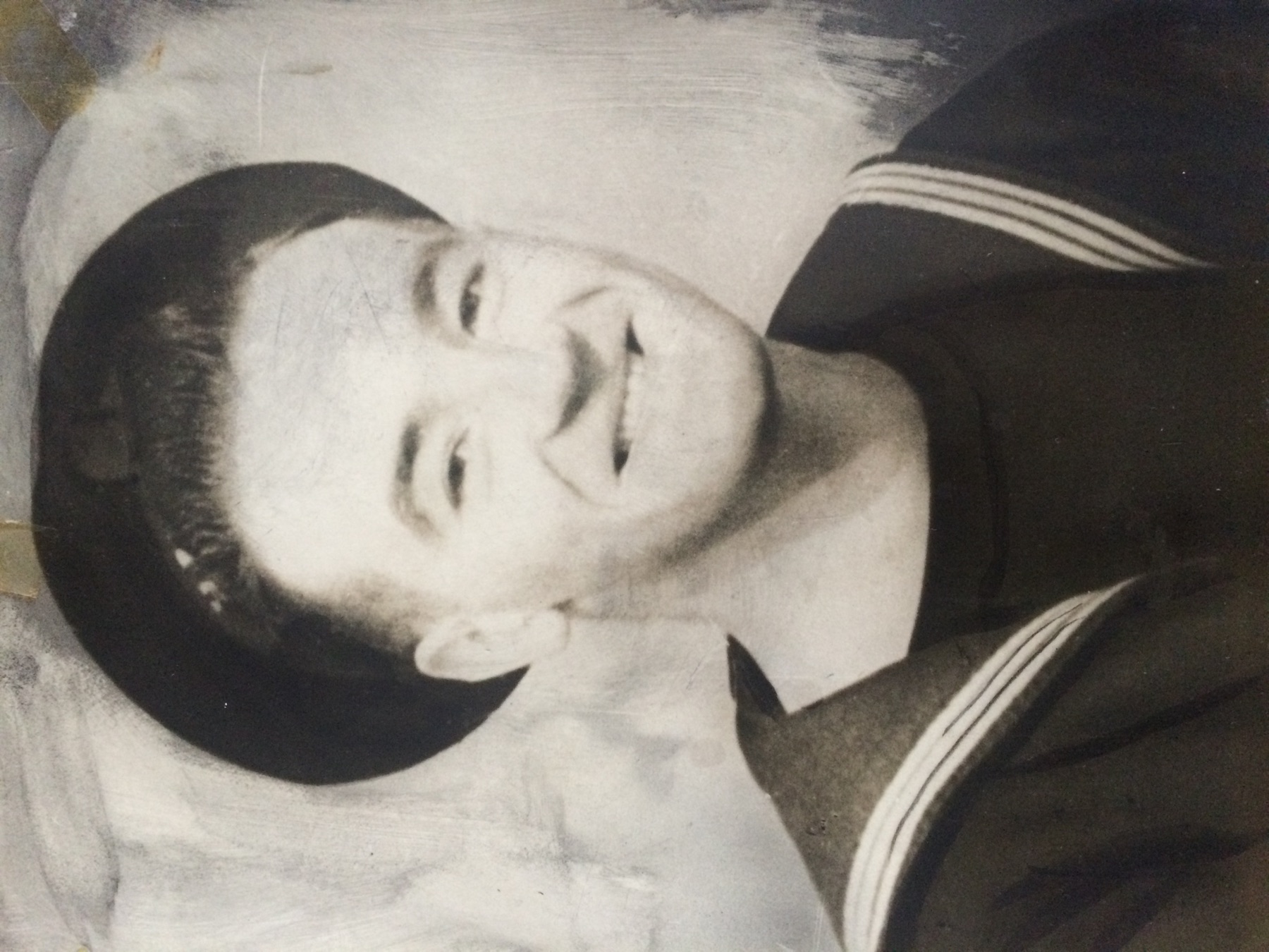 William McClure in Royal Navy uniform